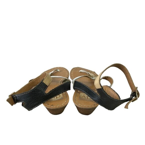 DV BY DOLCE VITA  WOMENS SIZE 8 T-STRAP COLORBLOCK FLAT SANDALS - Picture 6 of 7
